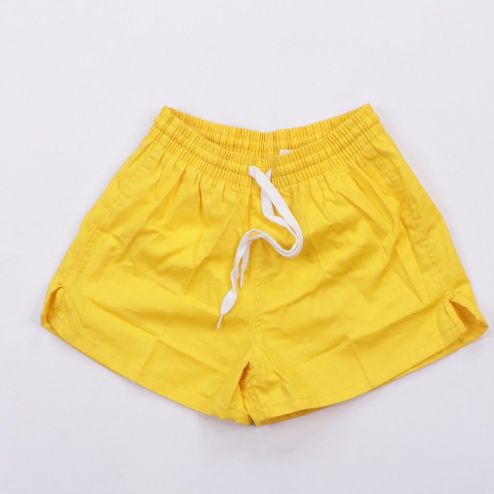 NOS 90s Mens Small Running Soccer Shorts Gold